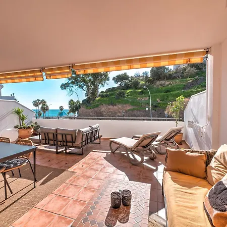 Apartment Beachfront With Sea View At Burriana Beach, Nerja